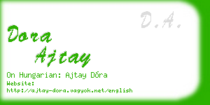 dora ajtay business card